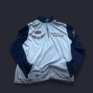 Harley Davidson quarter zip sweatshirt